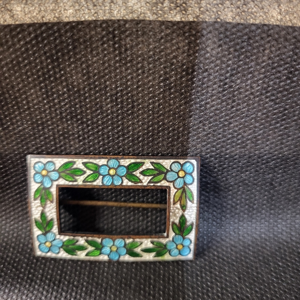 Antique art deco enamel scarf pin
